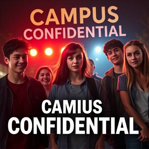 Poster of 'Campus Confidential', a teen drama about college students