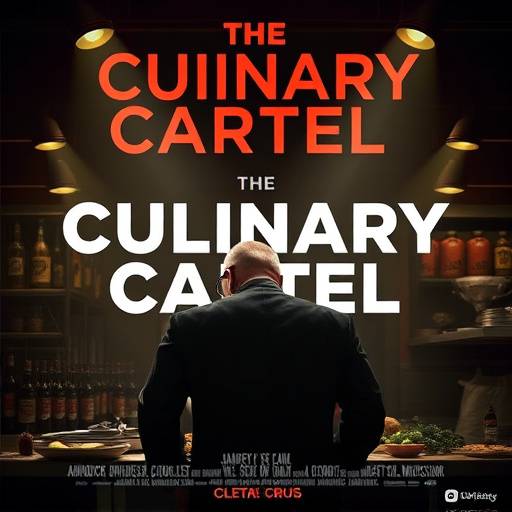 Poster of 'The Culinary Cartel', a food-themed crime drama